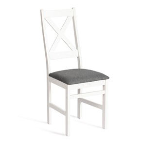 Обеденный стул CROSSMAN / white, ткань тёмно-серая (150) разобранный id 20024 в Магадане